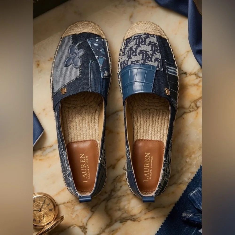 Polo Shoes by Ralph Lauren Navy Espadrilles